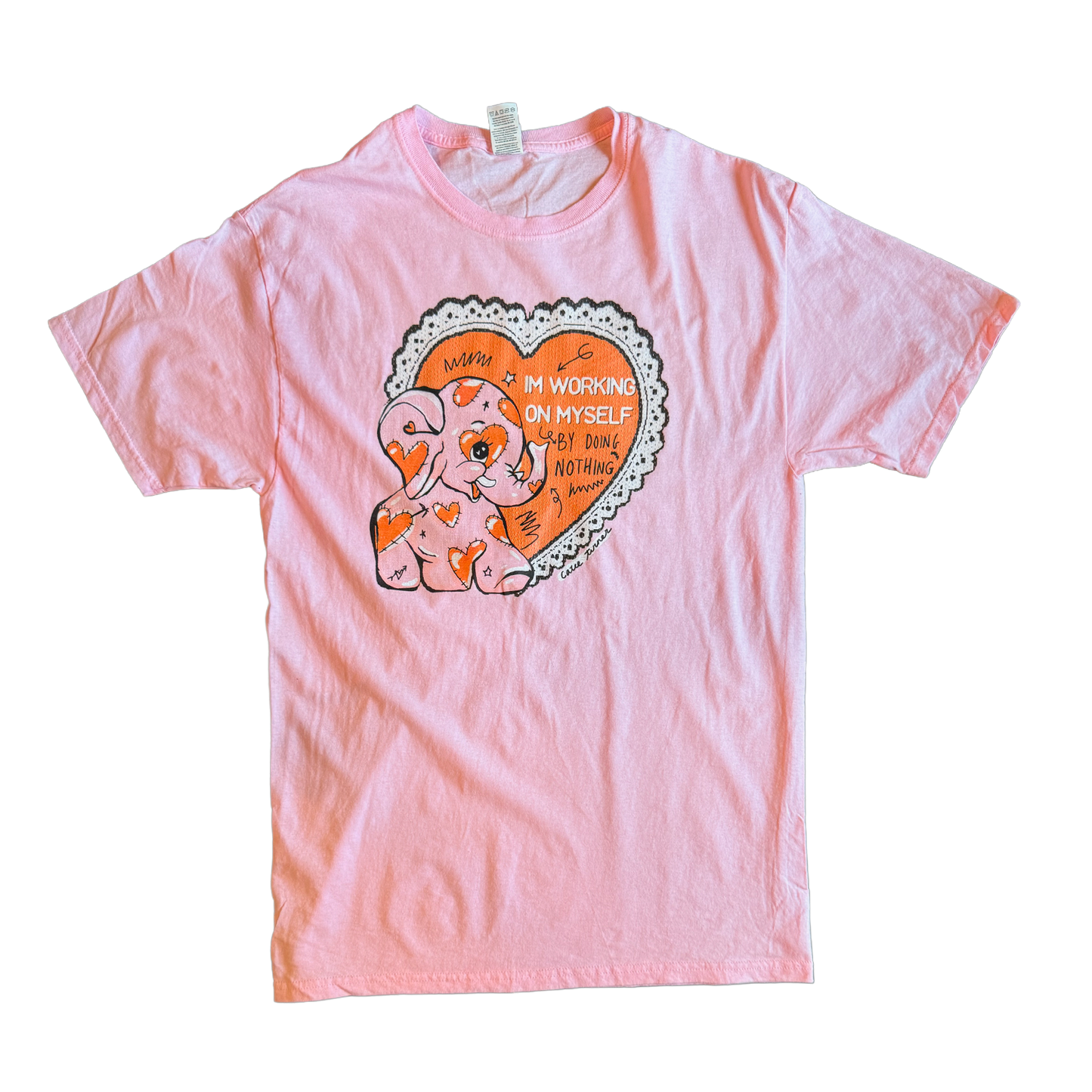 I'm Working On Myself By Doing Nothing Tee